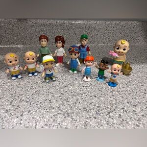 Cocomelon Figures: Kids Character Figurine Set - Multicolor Play Dolls
